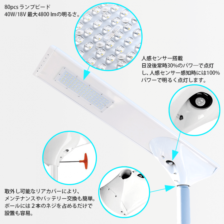 激安LEDソーラー外灯・街灯・照明 激安LEDソーラー外灯・街灯・照明
